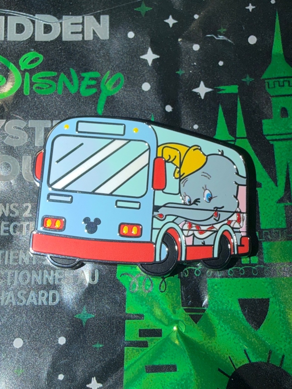 New 2026 Disneyland Wave A Hidden Mickey Dumbo Elephant Bus Pin